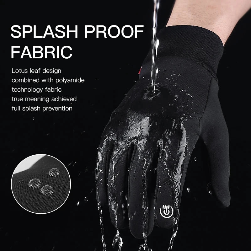 Warm Men's Gloves – Waterproof Touch Screen