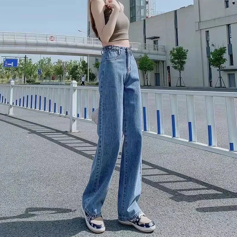 Neue Winter-Classic-Fleece-Jeans mit hoher Taille für Damen