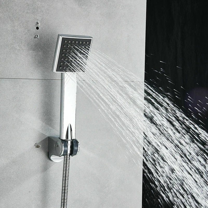 Black Waterfall Bathtub Faucet with Handshower