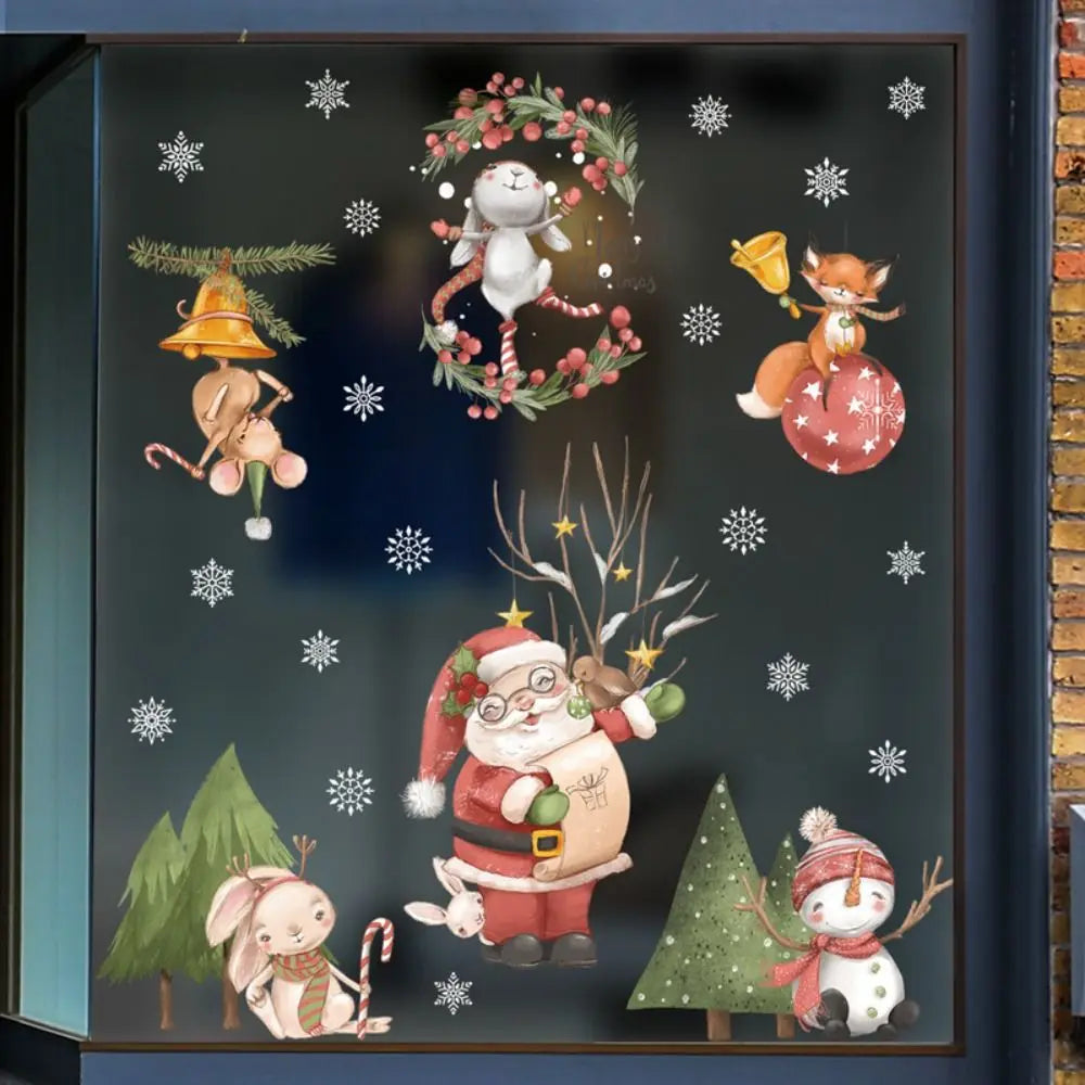 Fensteraufkleber „Merry Christmas Home Decor“ – Weihnachtsornament für festliche Geburtsgeschenke