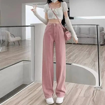 Casual Loose Straight Denim Jeans for Women