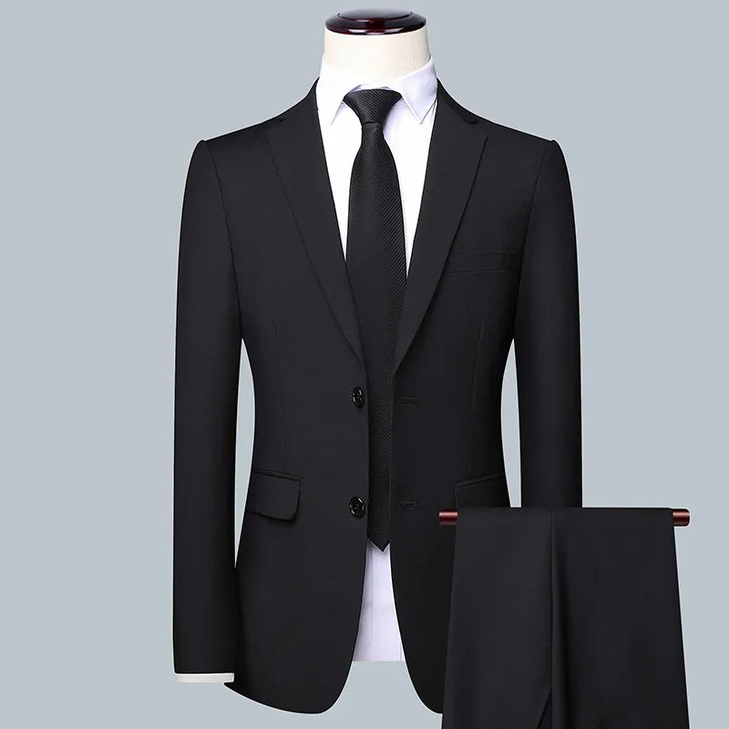 Wedding Solid Color Men suit - 3/2 Business Suit