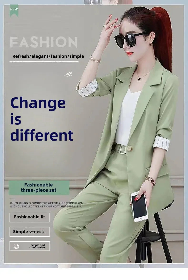 Women's Elegant High-End Feel Small Jacket 2-Piece Set