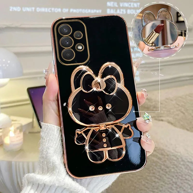 Mirror Plating Phone Holder Case