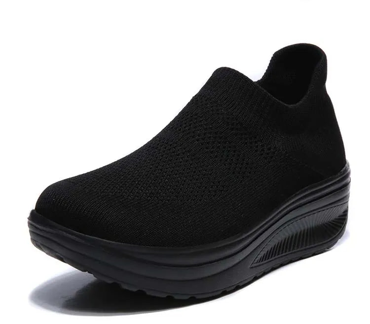 Slip-On-Sneaker mit dickem Boden für Damen