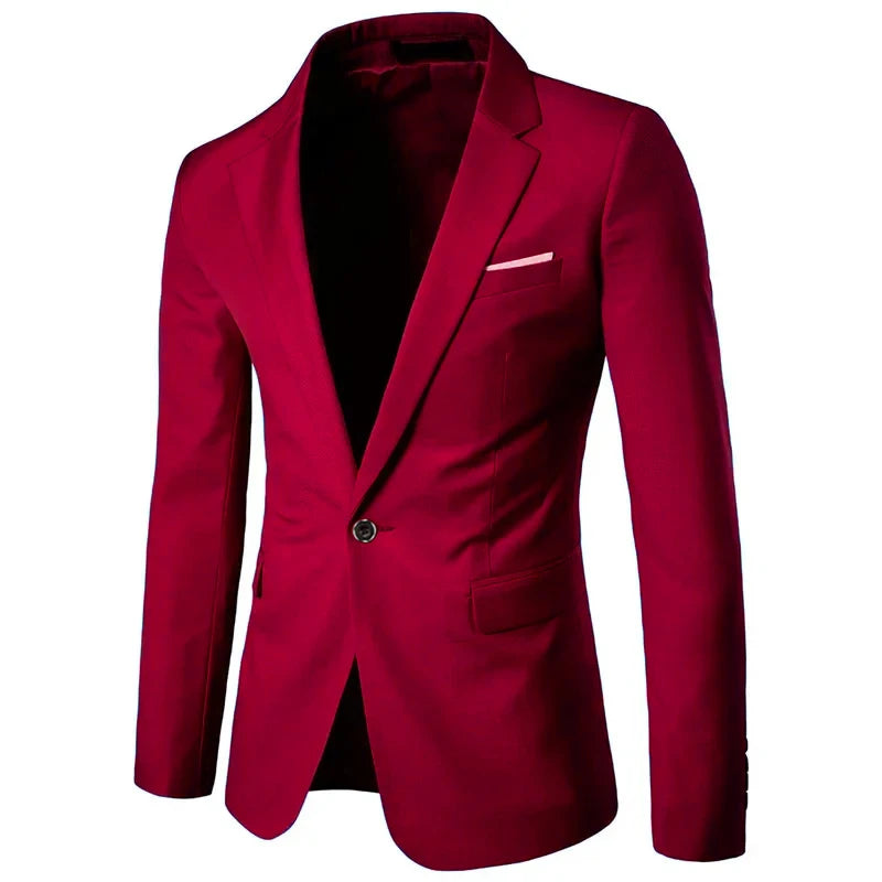 Men's High-Quality Business Suit Blazer - 9 Colors