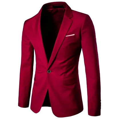 Blazer de costume d'affaires de haute qualité pour hommes - 9 couleurs