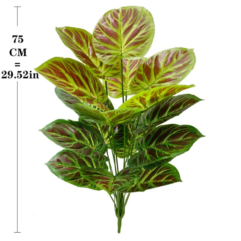 Purple Leaf Artificial Plant Home Decoration