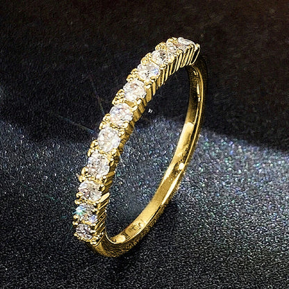 Weißer Zirkonia-Ring für Damen