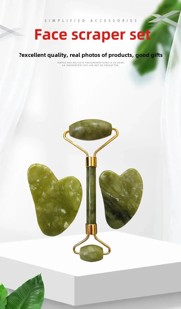 Jade Roller Facial Scraping Massage Tools