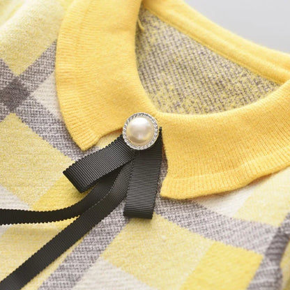 Bear Leader Winter Princess Plaid Set