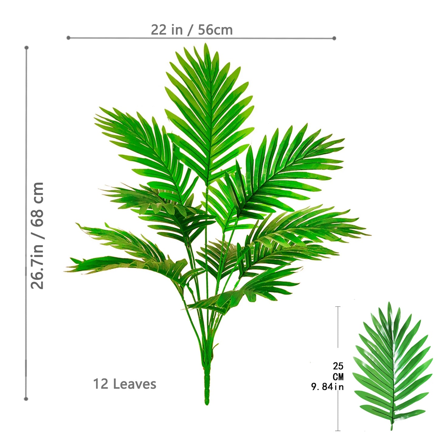 68–125 cm künstliche Palme als Gartendekoration.