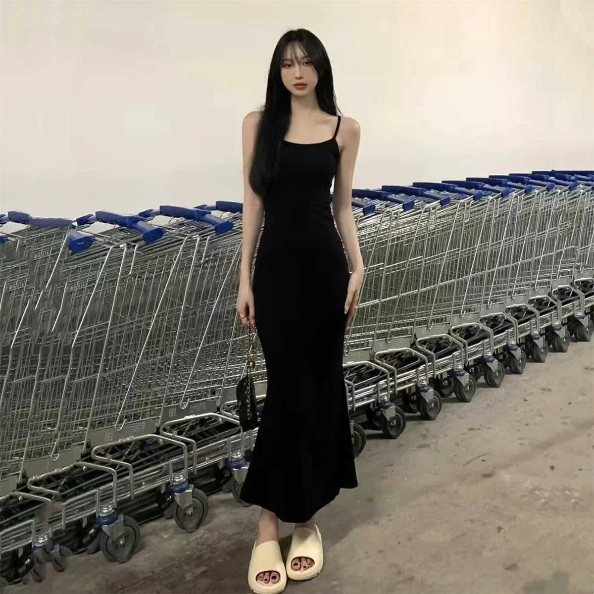 Robes maxi moulantes à manches courtes pour femmes