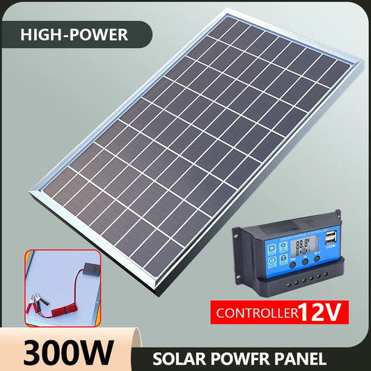 Komplettes 300-W-12-V-Solarpanel-Kit