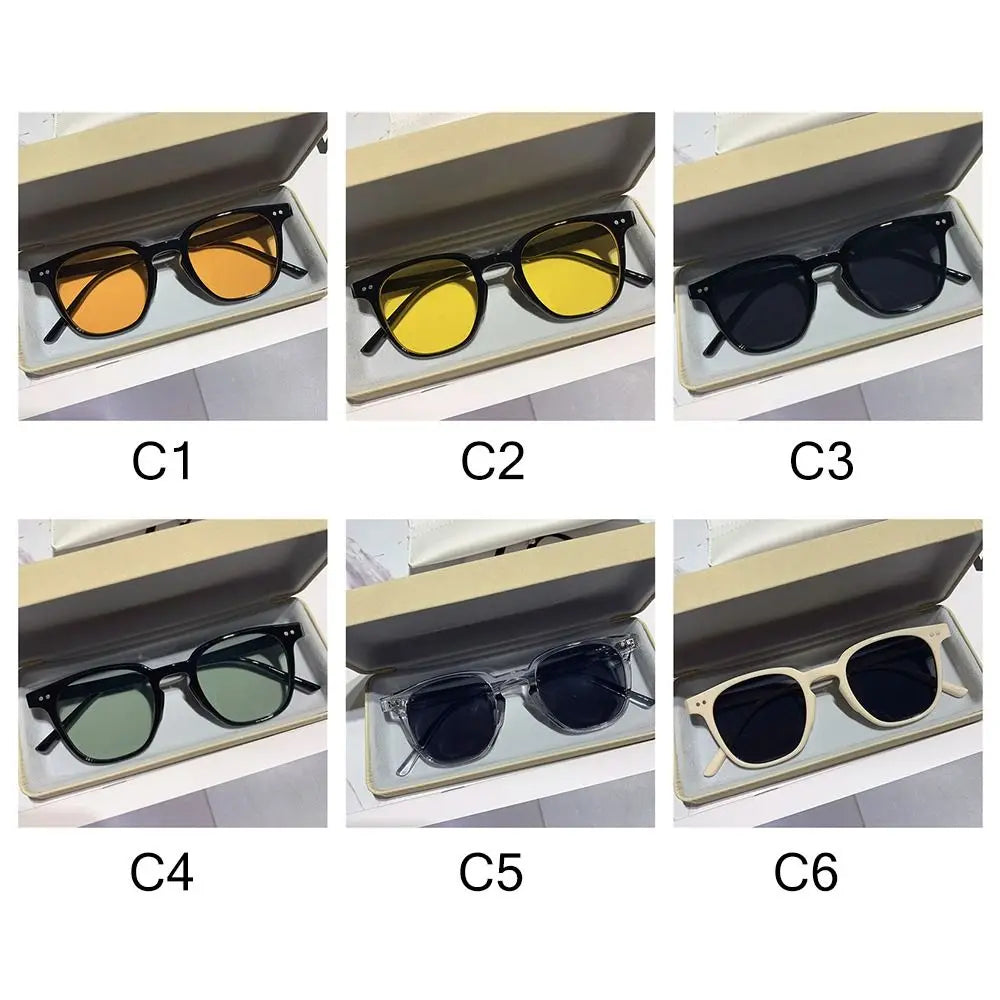 Quadratische Retro-Sonnenbrille für Damen mit UV400-Schutz