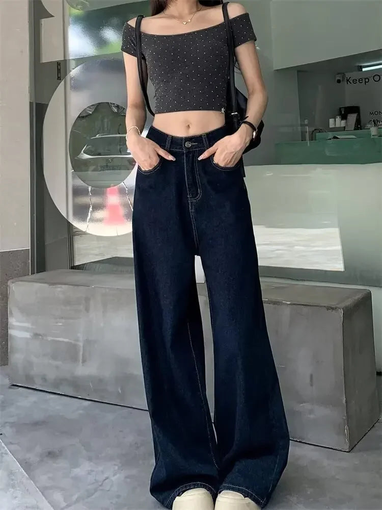 Casual Loose Straight Denim Jeans for Women