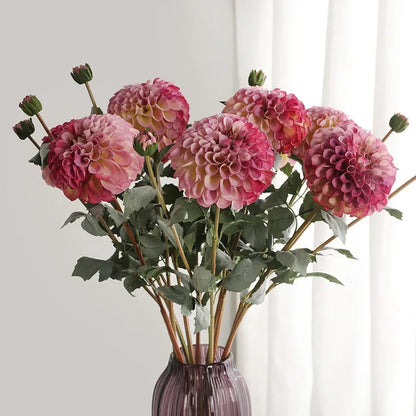 Accessoires de studio de fausses fleurs de dahlia marguerite d'automne