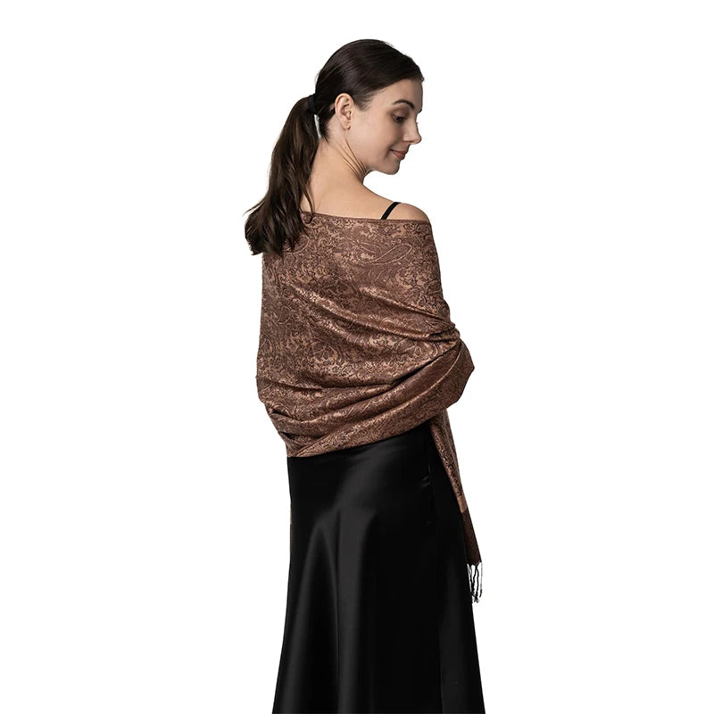 Luxury Cashmere Travel Poncho- Warm Winter Wraps