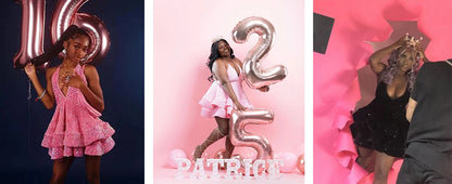 Women's Sequin V Neck Short Prom Cocktail Dresses