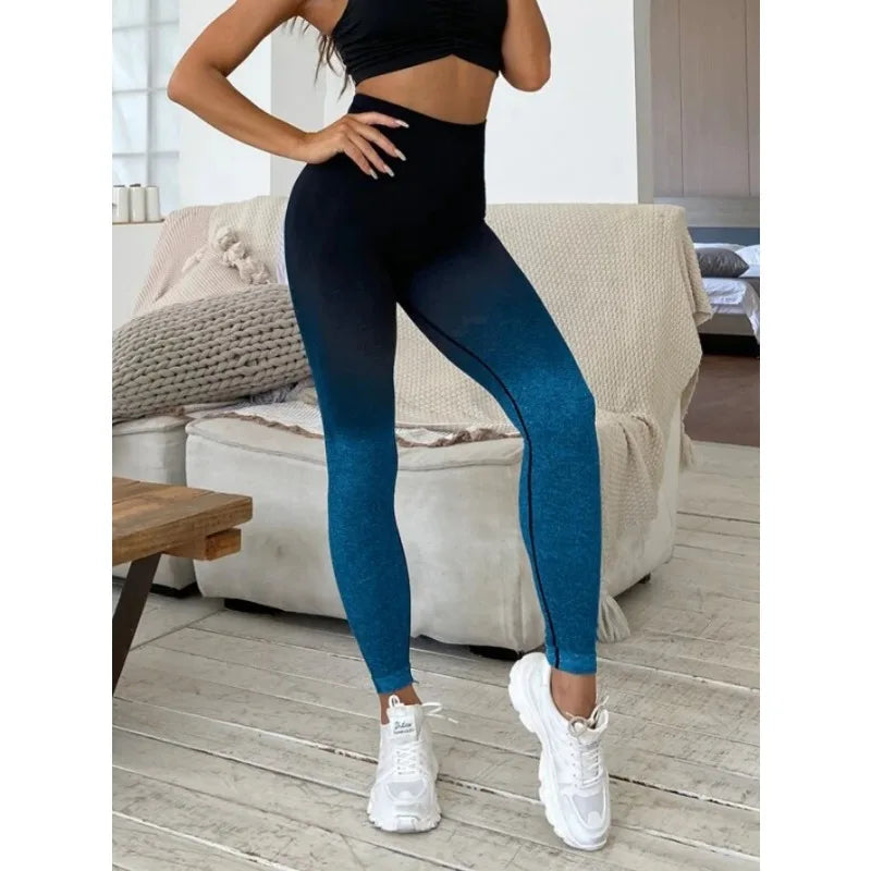 Gradient Seamless High Waist Leggings