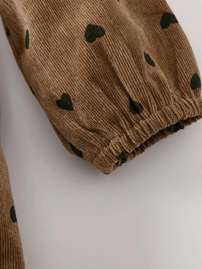 Langärmliges Vintage-Spitzenkleid für Mädchen