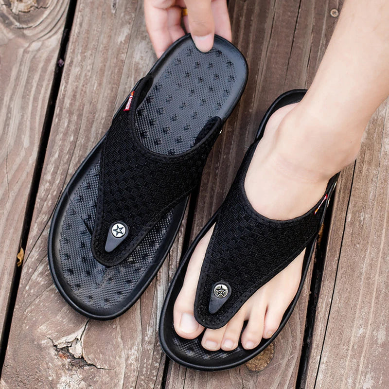 Rutschfester Bade-Flip-Flop, lässiger Strand-Slipper