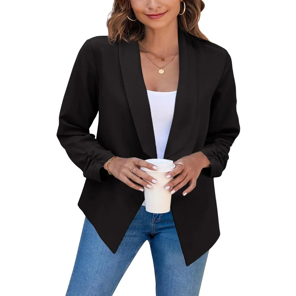 Stylish Summer Black Blazer for Women- Nine Quarter Length