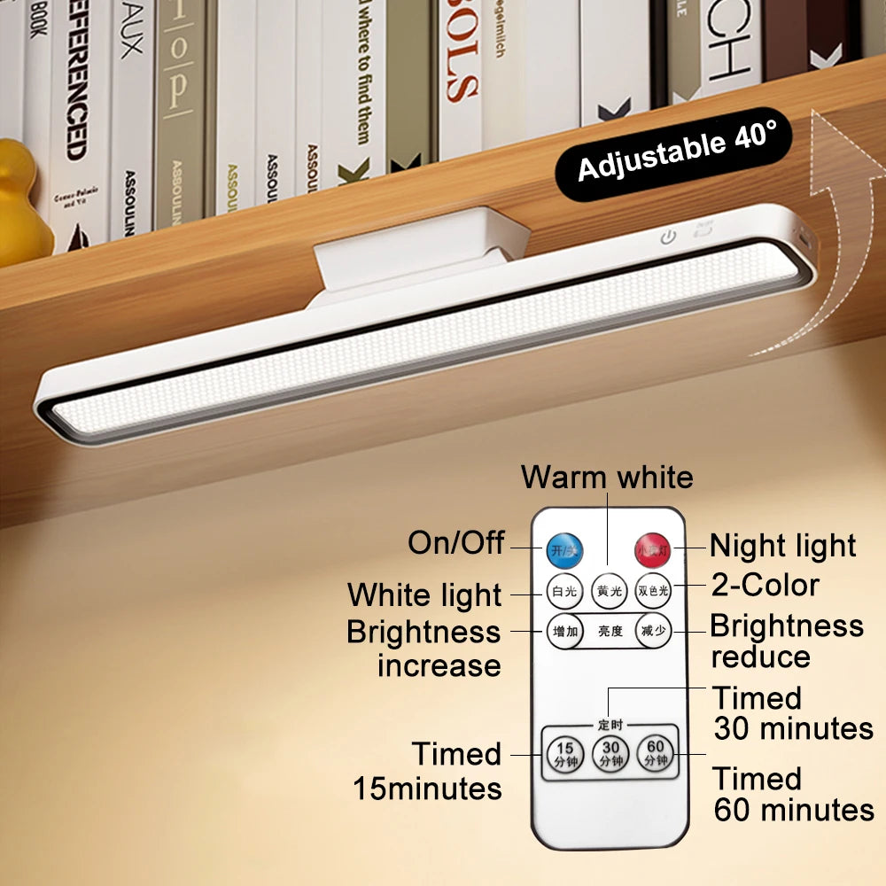 Lampe de bureau LED rechargeable par USB à intensité variable