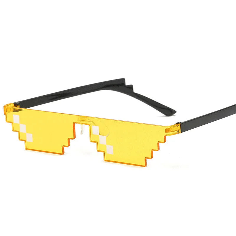 Pixelierte Mosaik-Sonnenbrille, lustige Brillen-Party