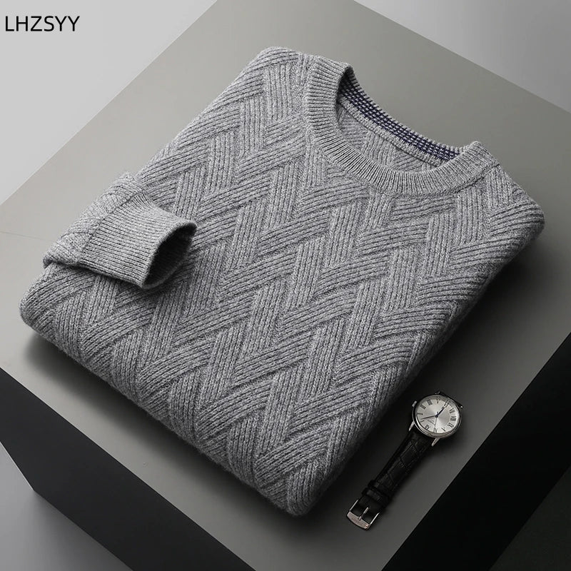 Men's Long Sleeve Winter Cashmere Sweater