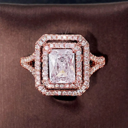 Huitan Fashion Square Zirkonia Damenringe