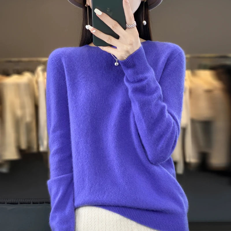 Autumn Winter Women's Merino Wool Sweater