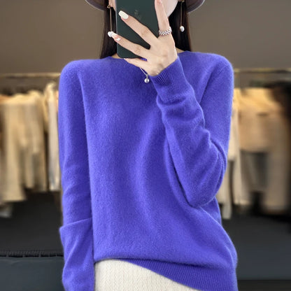 Autumn Winter Women's Merino Wool Sweater