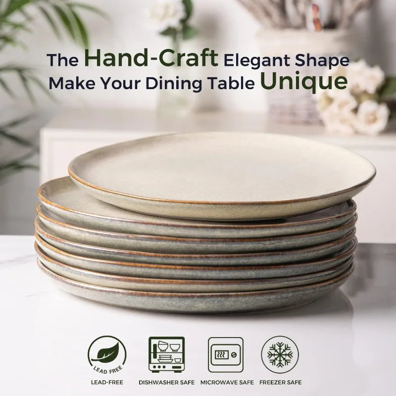 Handmade Reactive Glaze Ceramic Dinnerware Set