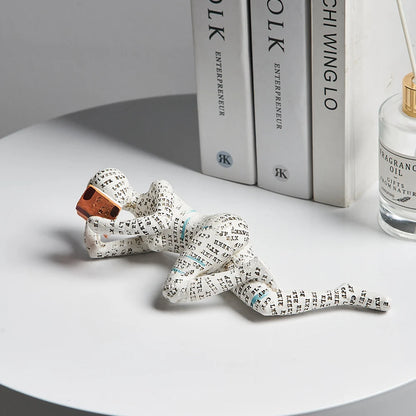 Scholar's Resin Decoration - Modern Office Accents