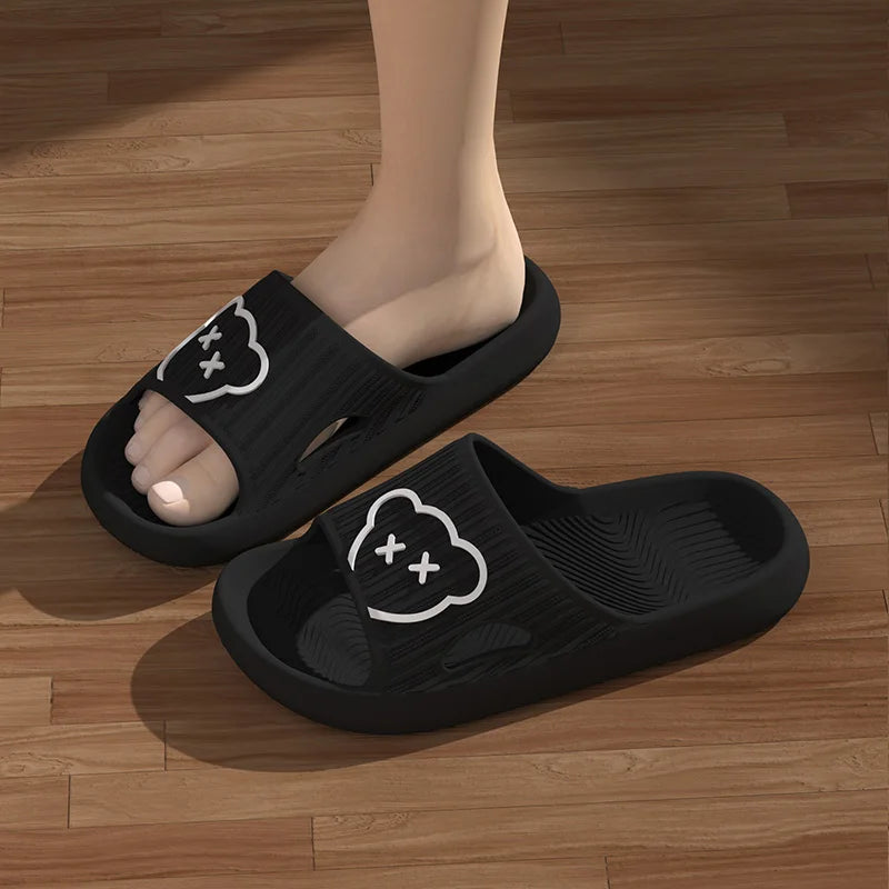 Summer Cartoon Flip-Flops Non-Slip Slippers for Women