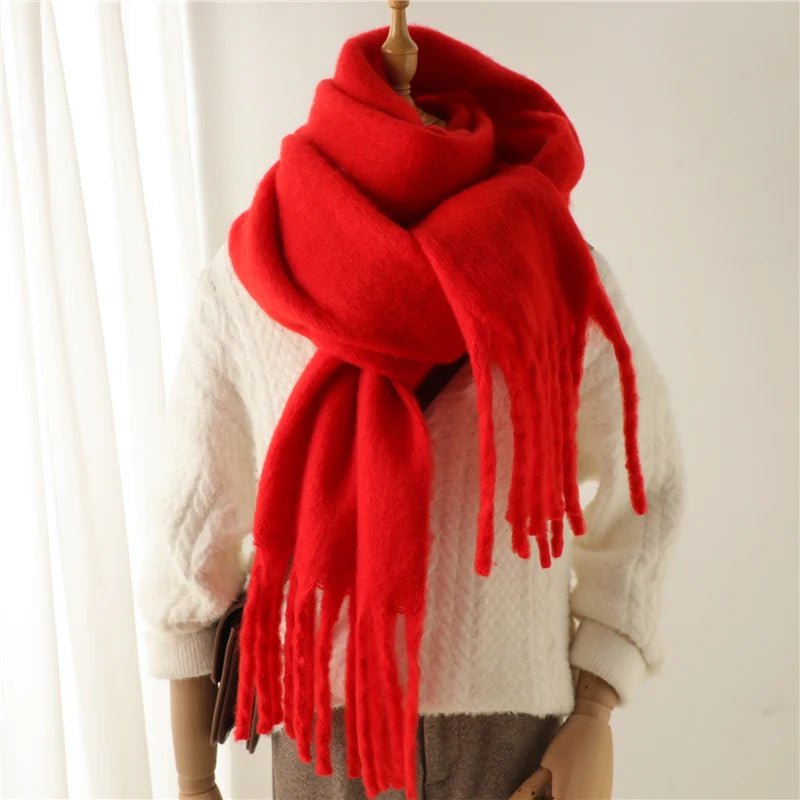 Women's Cashmere Winter Scarf- Thick, Soft Pashmina Wrap