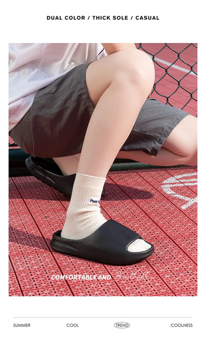 2024 Summer Men's Slides Brand Men Women Slippers Indoor Orginal Unisex Sandals Casual Shoes EVA Flip-flops Beach Women Sandals