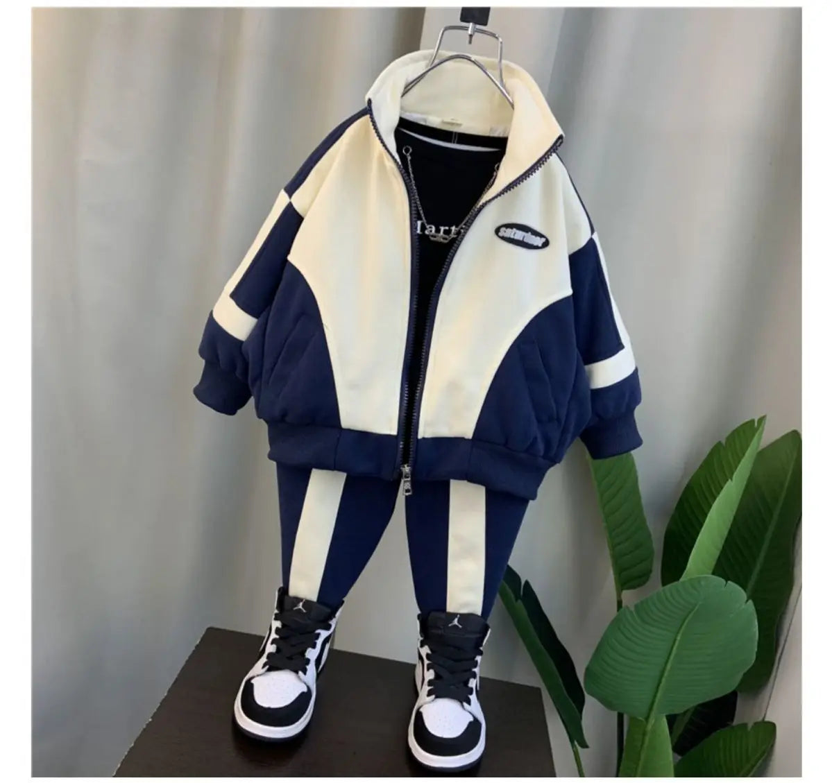 Korean Sportswear 2-Piece Jacket Set