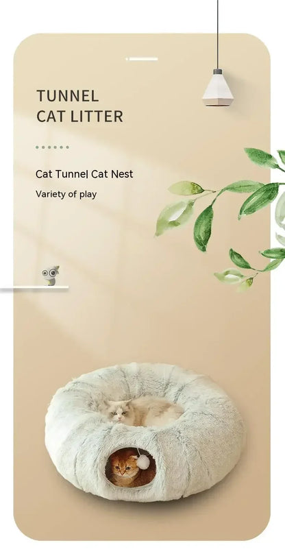 Faltbarer, warmer Haustier-Nest-Tunnel