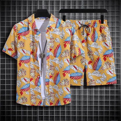 Chemise hawaïenne à manches courtes pour homme