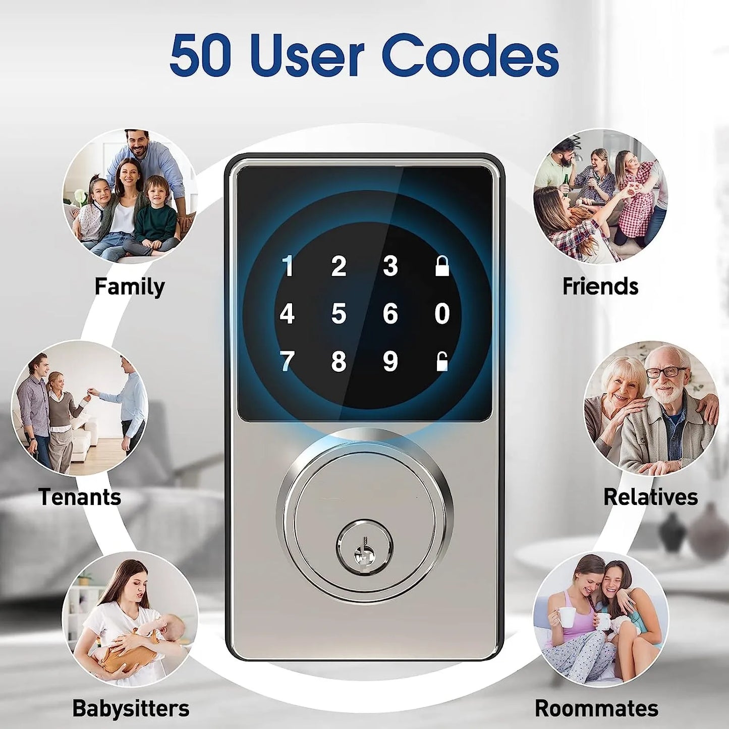 Touchscreen Keypad Smart Lock