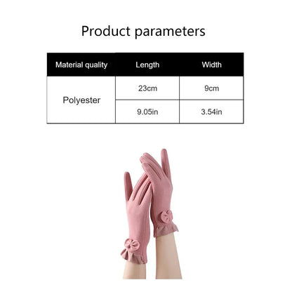 Gants coupe-vent d'hiver pour écran tactile pour femmes