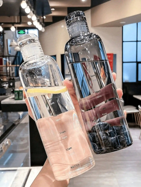 Bouteille d'eau en plastique transparente de grande capacité