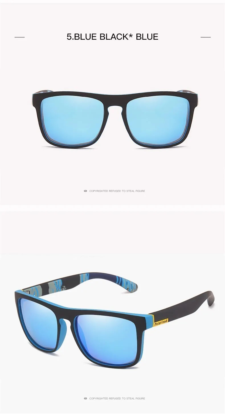 Unisex Square Polaroid Sunglasses Vintage Retro Style for Women Men