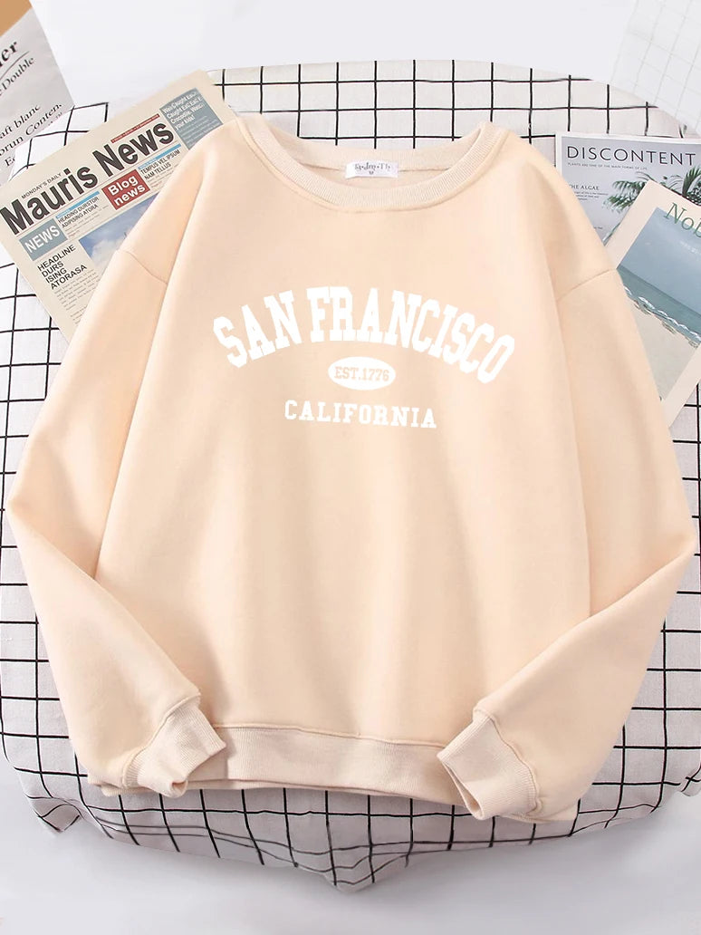 Übergroßer Hipster-Hoodie „San Francisco“