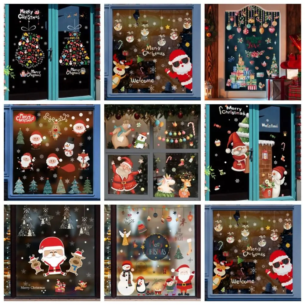 Fensteraufkleber „Merry Christmas Home Decor“ – Weihnachtsornament für festliche Geburtsgeschenke