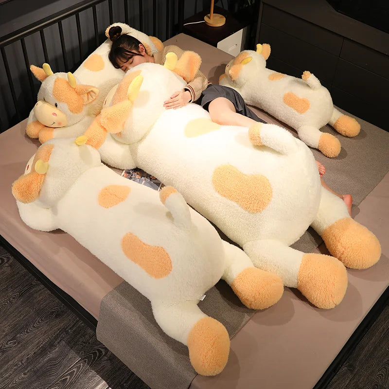 Jouets en peluche de vache – Oreiller en peluche de dessin animé