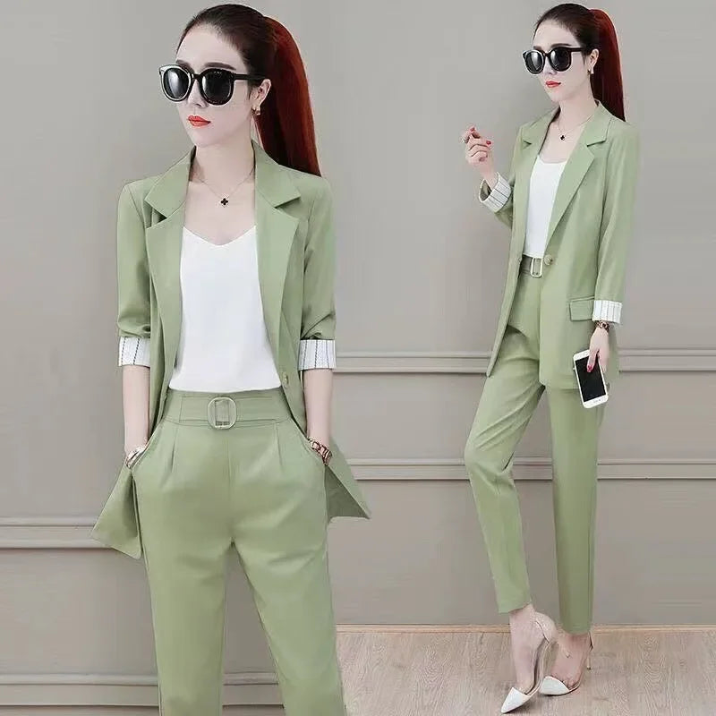 Women's Elegant High-End Feel Small Jacket 2-Piece Set