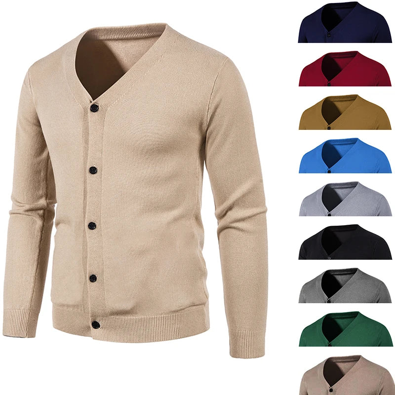 Slim Fit V-neck Knitted Slim Fit Thin Sweater